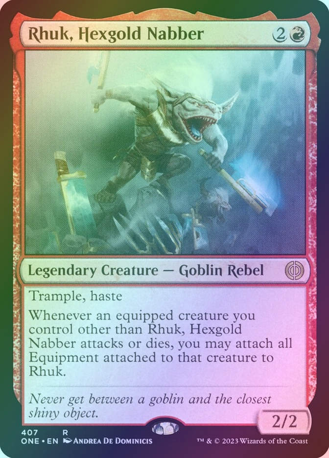 Rhuk, Hexgold Nabber (ONE) (407) / Foil
