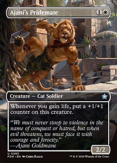 Ajani's Pridemate (FDN) (293) / Borderless