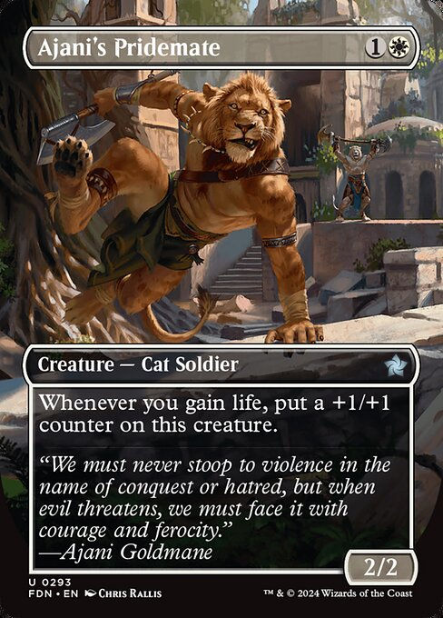 Ajani's Pridemate (FDN) (293) / Borderless