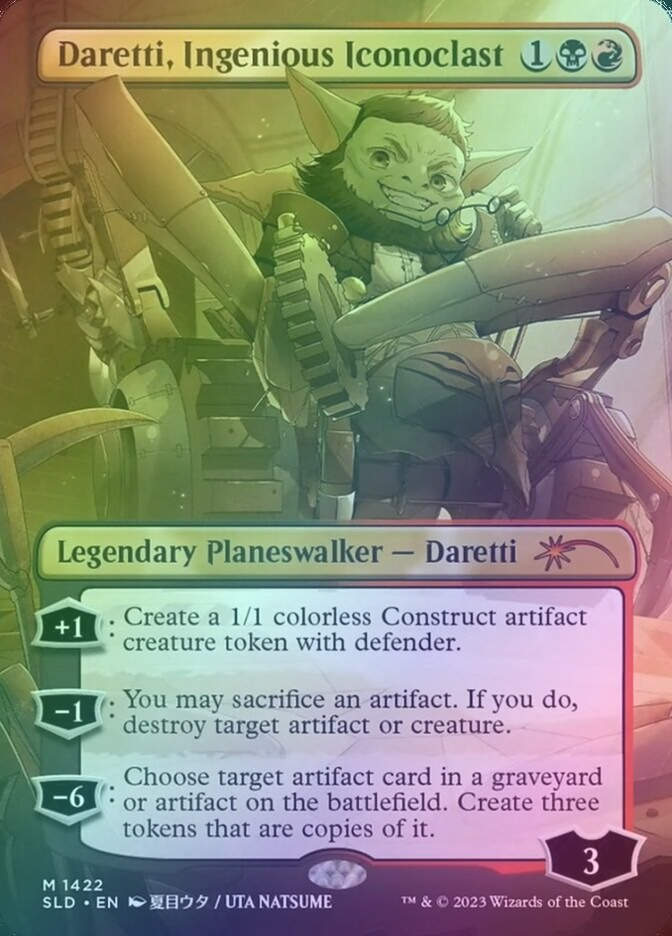 Daretti, Ingenious Iconoclast (SLD) (1422★) / Borderless / Rainbow Foil