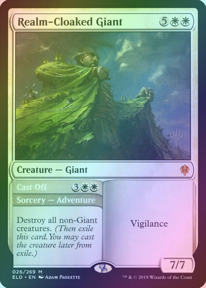 Realm-Cloaked Giant // Cast Off (PELD) (26p) / Foil
