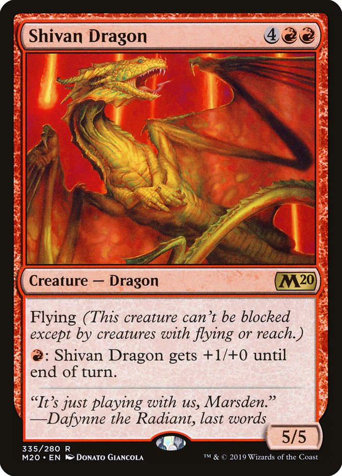 Shivan Dragon (M20) (335)