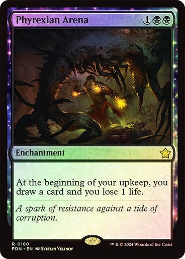 Phyrexian Arena (FDN) (180) / Foil