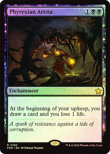 Phyrexian Arena (FDN) (180) / Foil