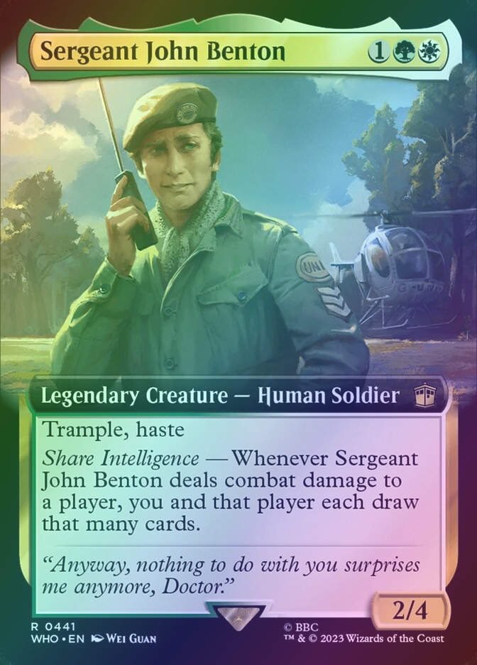 Sergeant John Benton (WHO) (441) / Extended Art / Foil