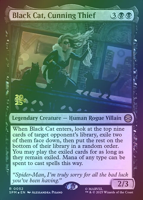mtg black cat cards Magic The Gathering - Mystery - Mana of any type can be spent to cast spells this way. Black Cat, Cunning Thief (PSPM)