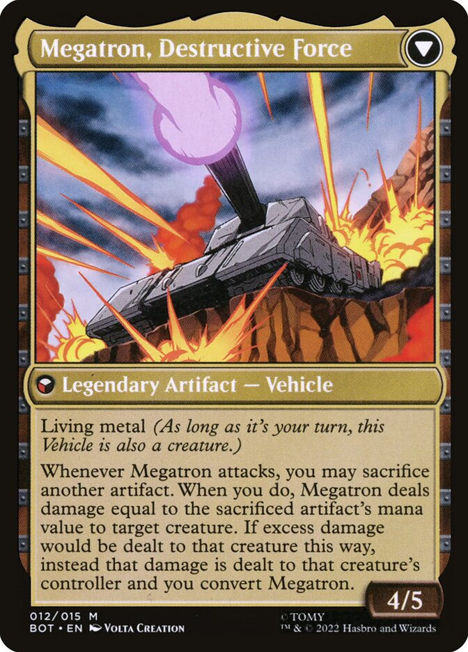 Megatron, Tyrant // Megatron, Destructive Force (BOT) (12) — cara 2 de 2