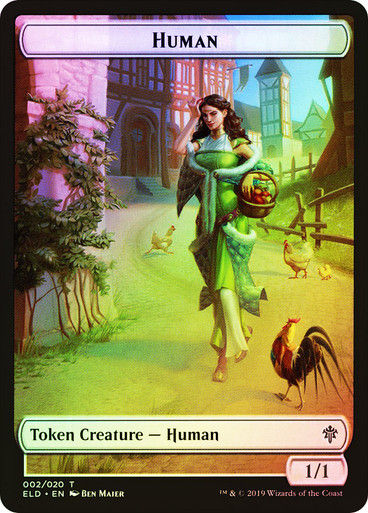 Human Token // Food Token (#16) (TELD) / Foil