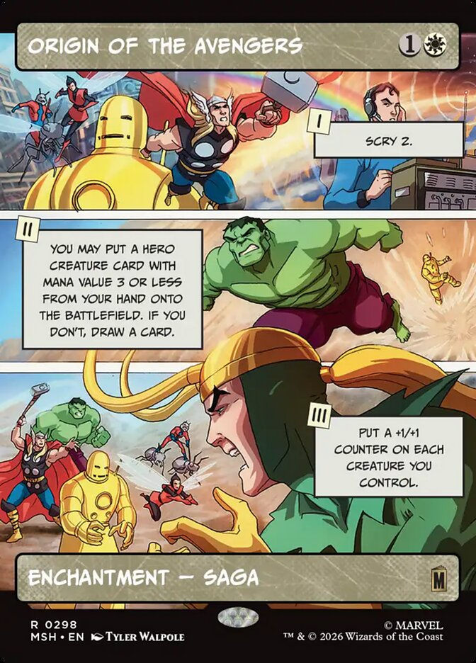 Origin of the Avengers (MSH) (298) / Showcase