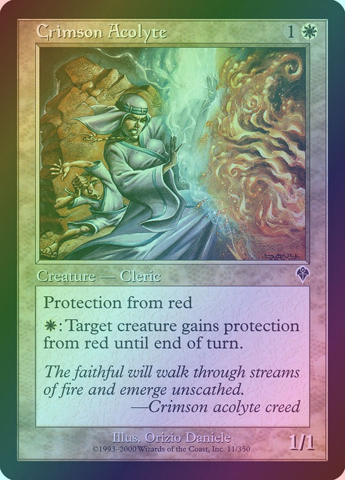 Crimson Acolyte (INV) (11) / Foil