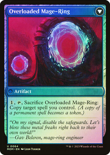 Invasion of Vryn // Overloaded Mage-Ring (mom) / Foil — cara 2 de 2