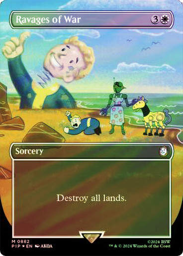 Ravages of War (pip) (882) / Borderless Surge Foil