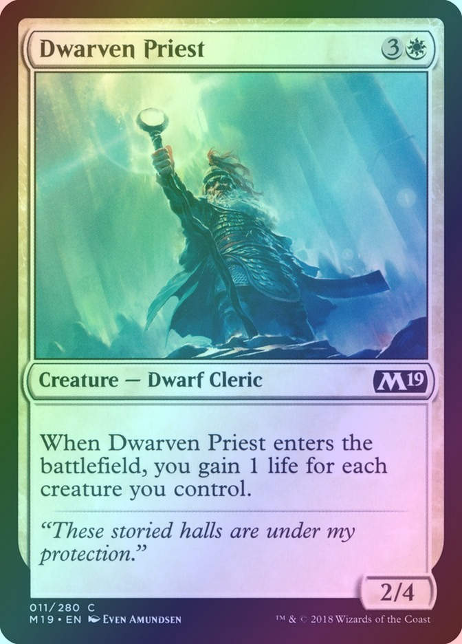 Dwarven Priest (M19) (11) / Foil