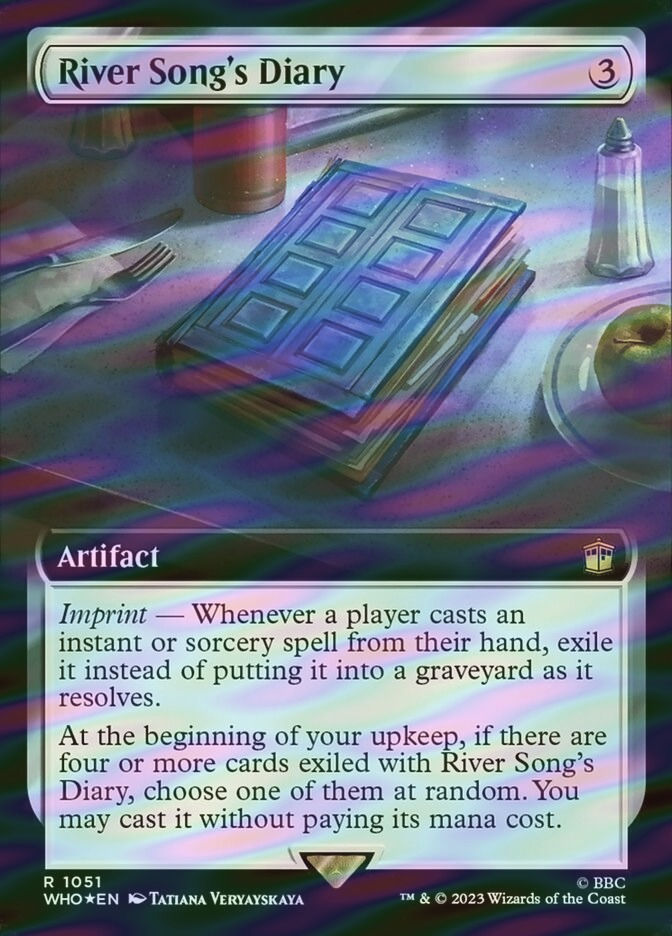 River Song's Diary (WHO) (1051) / Extended Art / Surge Foil