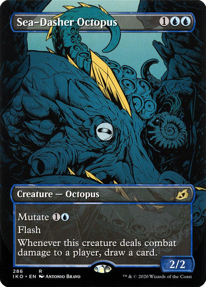 Sea-Dasher Octopus (IKO) (286) / Borderless / Showcase