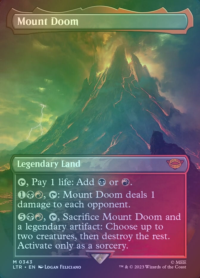 Mount Doom (LTR) (343) / Borderless / Foil