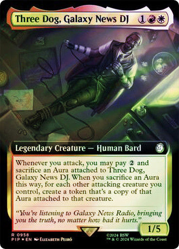 Three Dog, Galaxy News DJ (pip) (958) / Extended Surge Foil