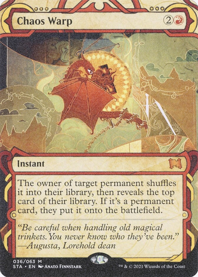 Chaos Warp (STA) (36) / Borderless / Showcase / Foil Etched