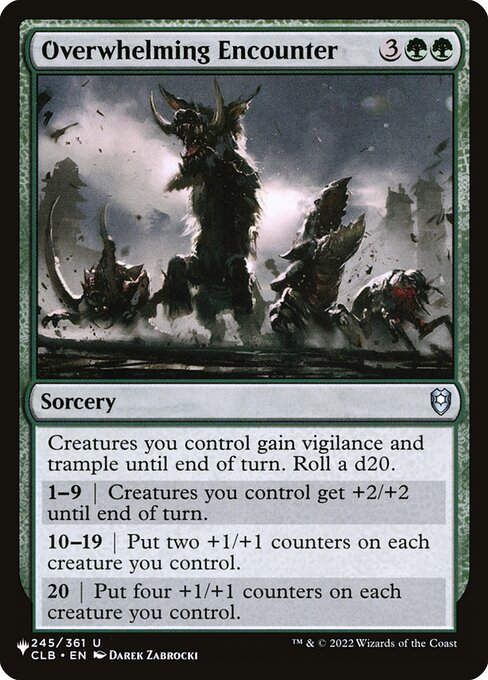 Overwhelming Encounter (PLST) (CLB-245)