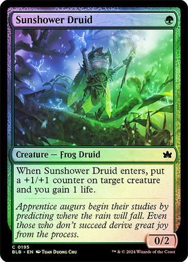 Sunshower Druid (blb) (195) / Foil