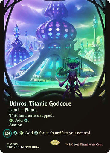 Uthros, Titanic Godcore (EOE) (285) / Borderless Foil