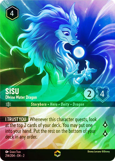 Sisu - Divine Water Dragon (Enchanted) (LOR_ROF)