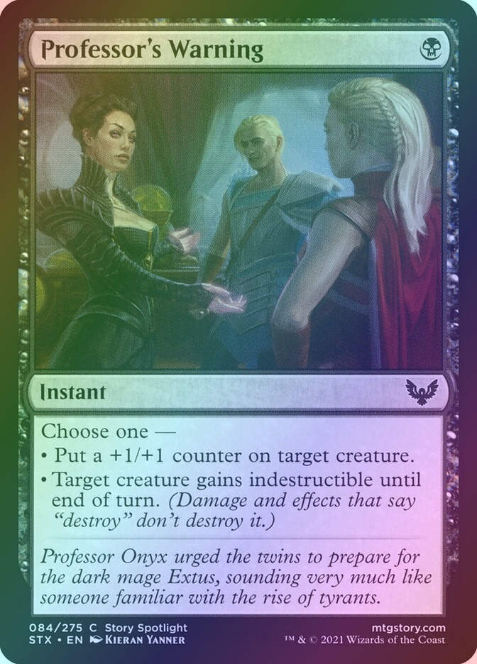 Professor's Warning (STX) (84) / Foil