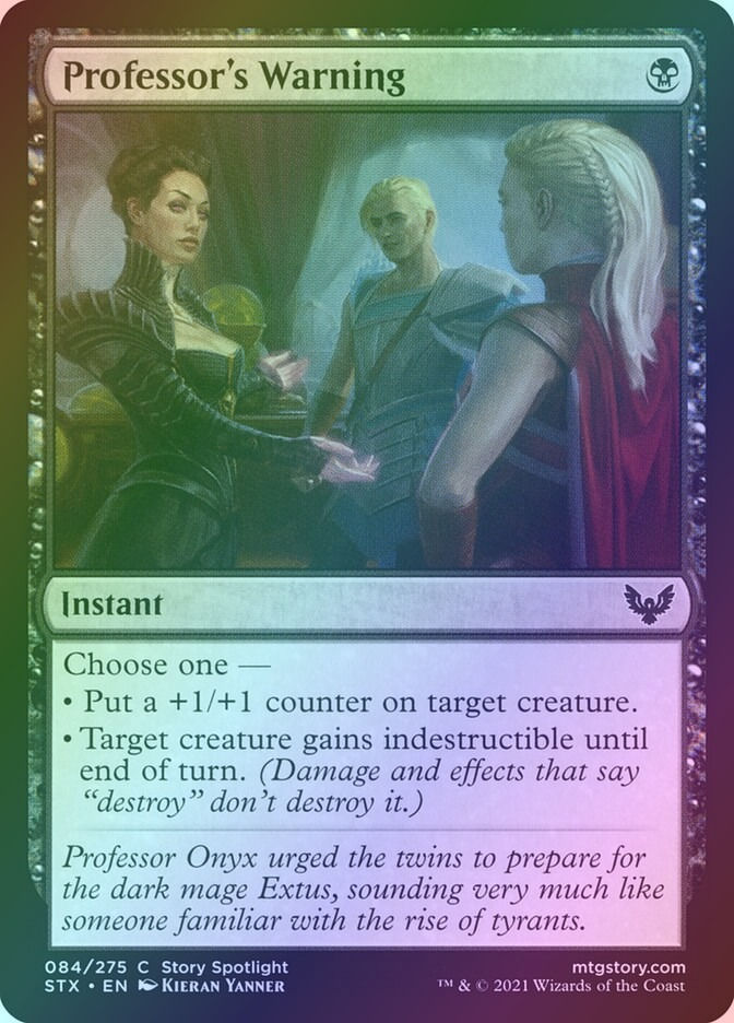 Professor's Warning (STX) (84) / Foil