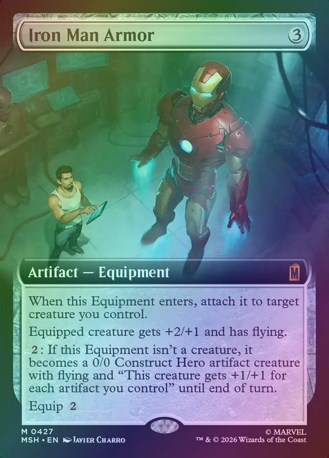 Iron Man Armor (MSH) (427) / Extended Art / Foil