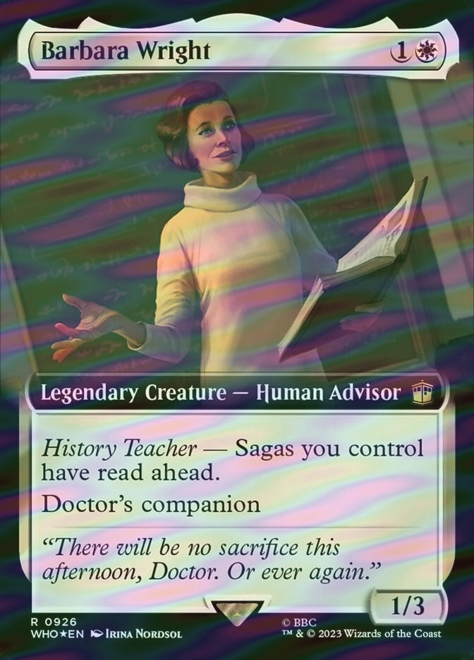 Barbara Wright (WHO) (926) / Extended Art / Surge Foil