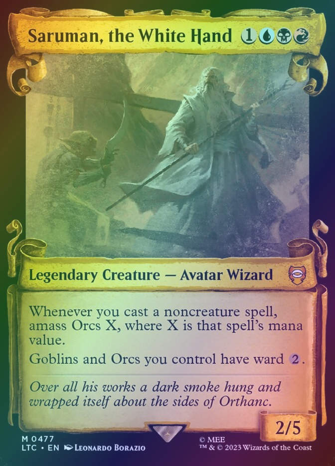 Saruman, the White Hand (LTC) (477) / Showcase / Foil
