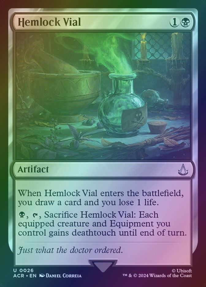 Hemlock Vial (ACR) (26) / Foil