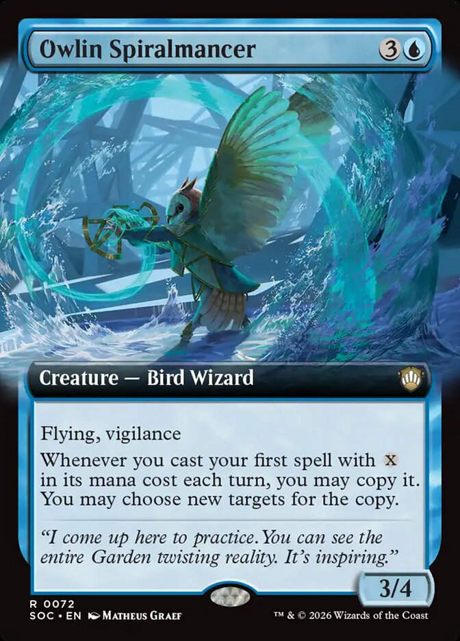 Owlin Spiralmancer (SOC) (72) / Extended Art