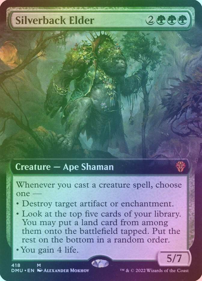 Silverback Elder (DMU) (418) / Extended Art / Foil