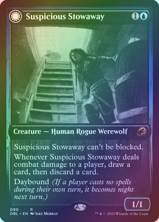 Suspicious Stowaway // Seafaring Werewolf (DBL) (80) / Foil