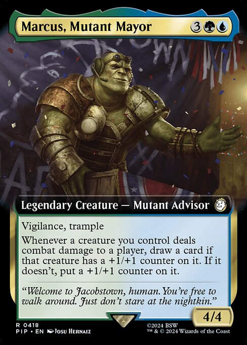 Marcus, Mutant Mayor (pip) (418) / Extended Art