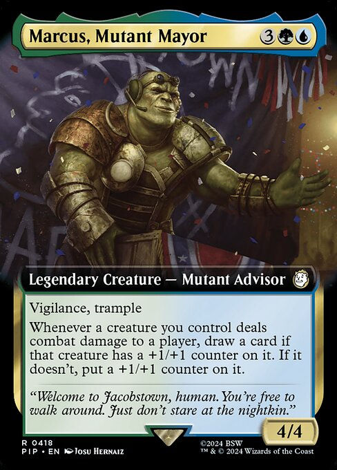 Marcus, Mutant Mayor (pip) (418) / Extended Art