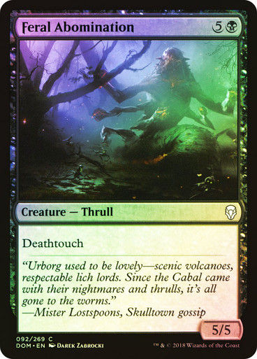 Feral Abomination (DOM) (92) / Foil