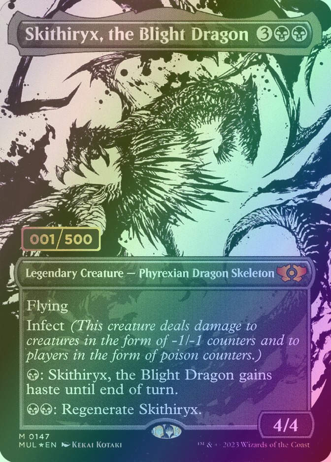 Skithiryx, the Blight Dragon (MUL) (147z) / Borderless / Serialized