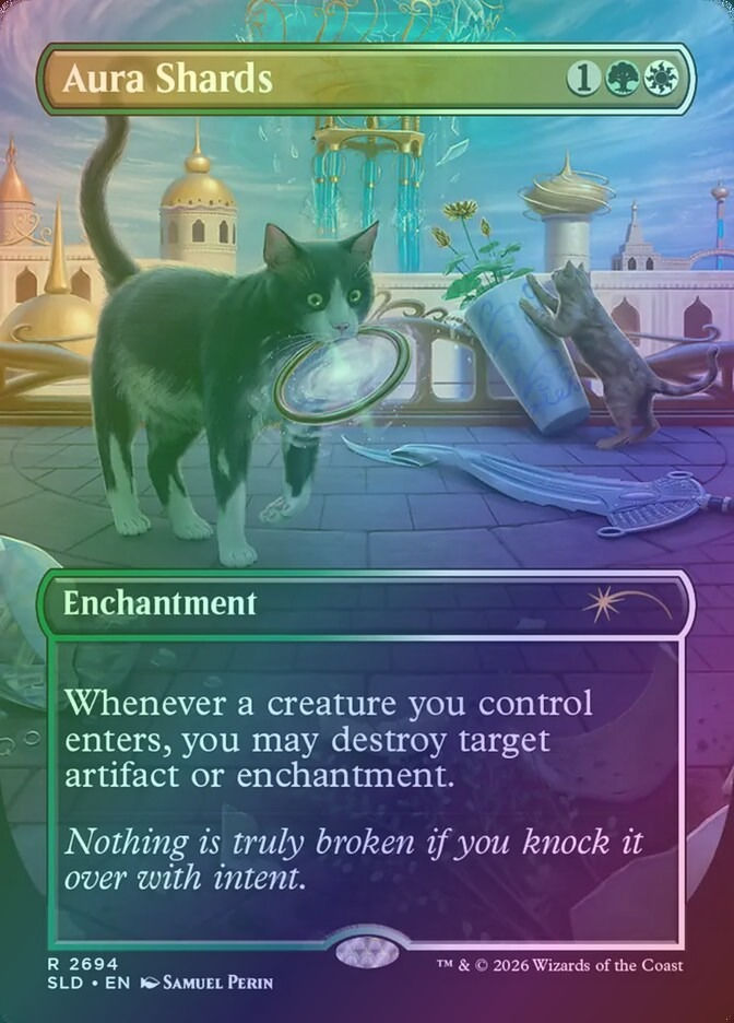 Aura Shards (SLD) (2694) / Borderless / Foil