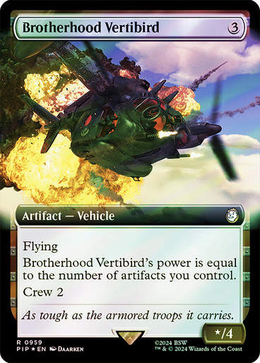 Brotherhood Vertibird (pip) (959) / Extended Surge Foil
