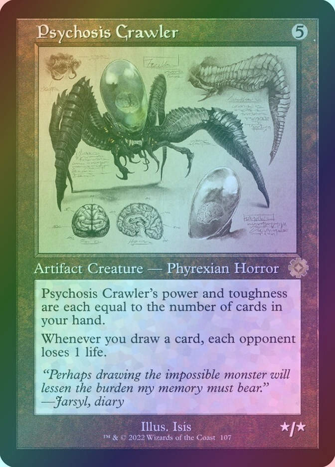 Psychosis Crawler (BRR) (107) / Foil / Schematic