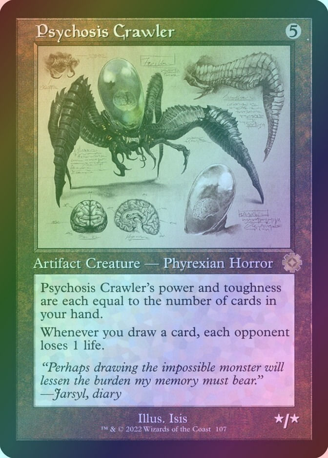 Psychosis Crawler (BRR) (107) / Foil / Schematic