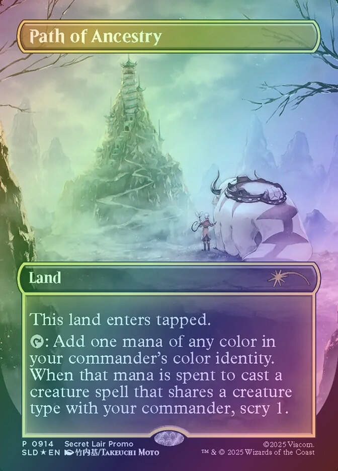 Path of Ancestry (SLD) (914) / Borderless / Foil