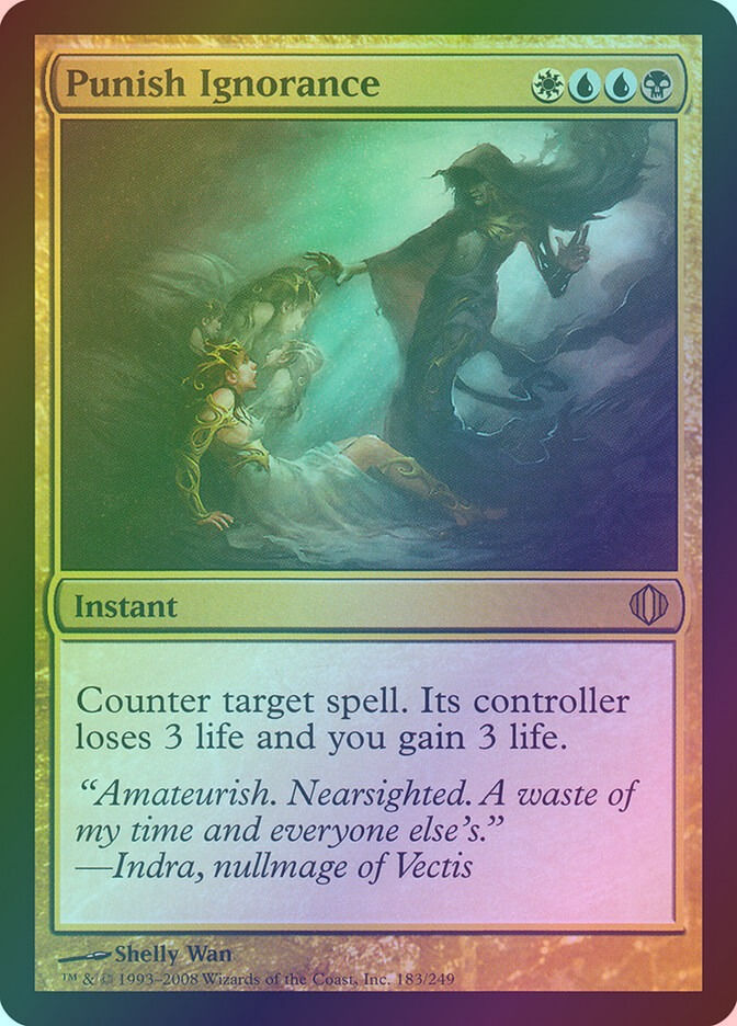 Punish Ignorance (ALA) (183) / Foil