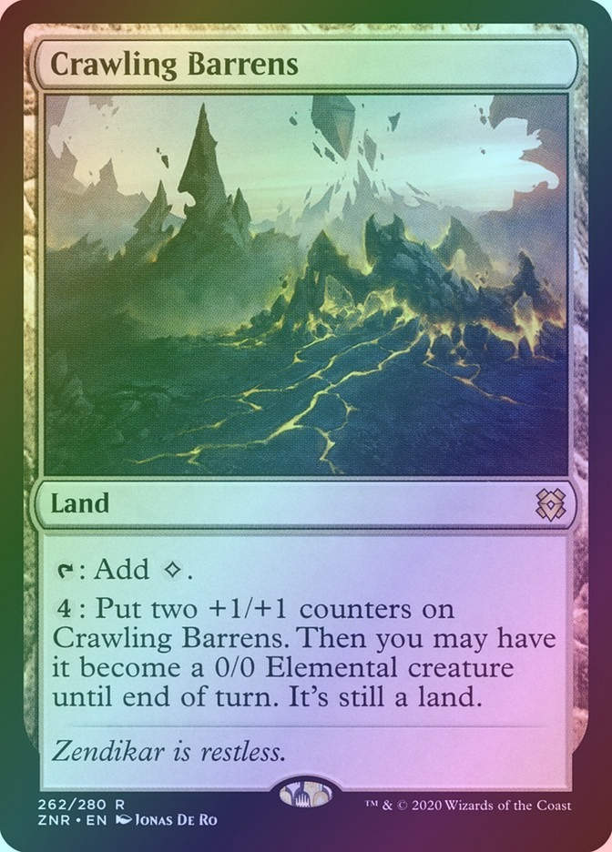 Crawling Barrens (ZNR) (262) / Foil