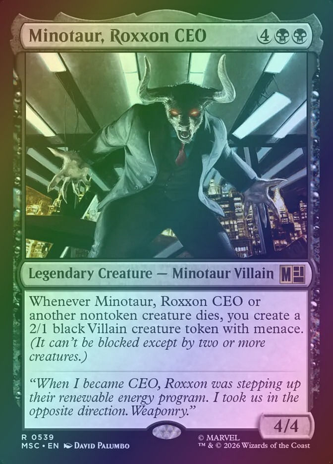 Minotaur, Roxxon CEO (MSC) (539) / Foil
