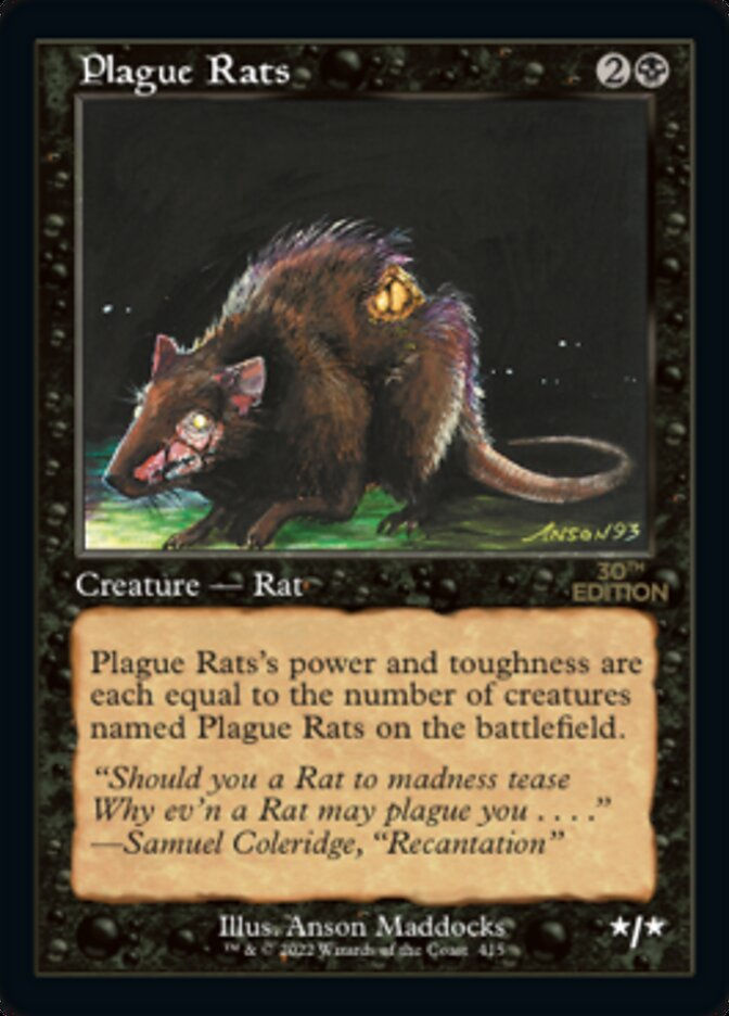 Plague Rats (30a) / Retro Frame