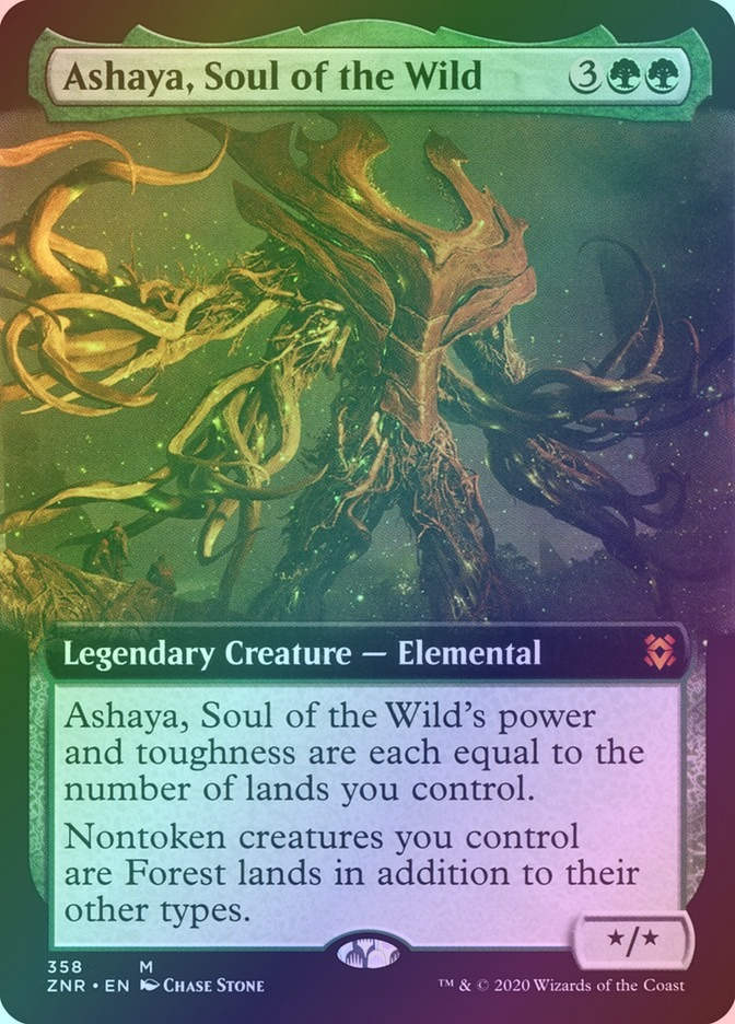 Ashaya, Soul of the Wild (ZNR) (358) / Extended Art / Foil