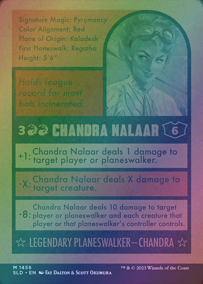 Chandra Nalaar // Chandra Nalaar (SLD) (1456) / Borderless / Foil — cara 2 de 2